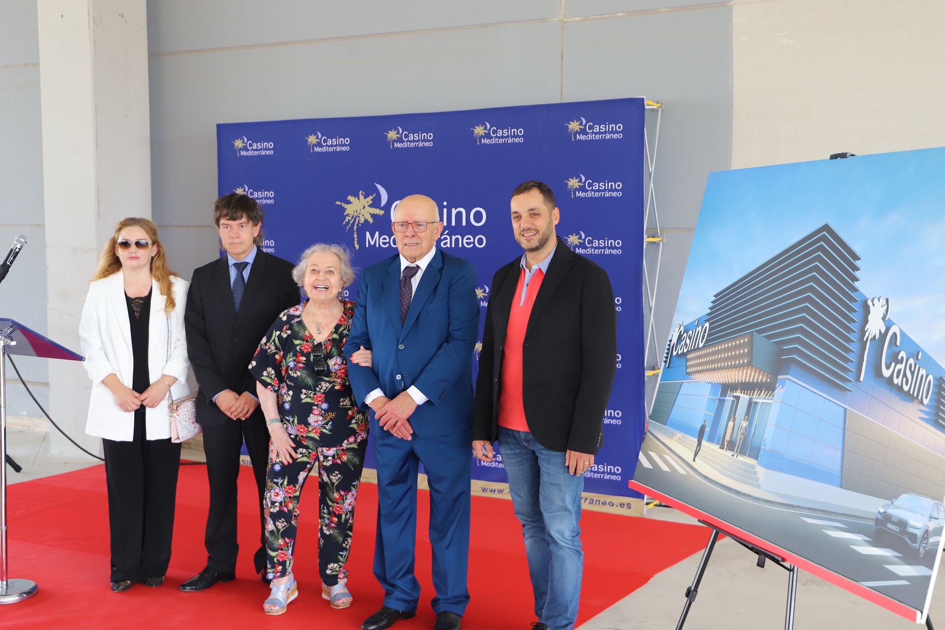 CASINO MEDITERRÁNEO COLOCA LA PRIMERA PIEDRA DEL FUTURO CASINO DE ONDARA